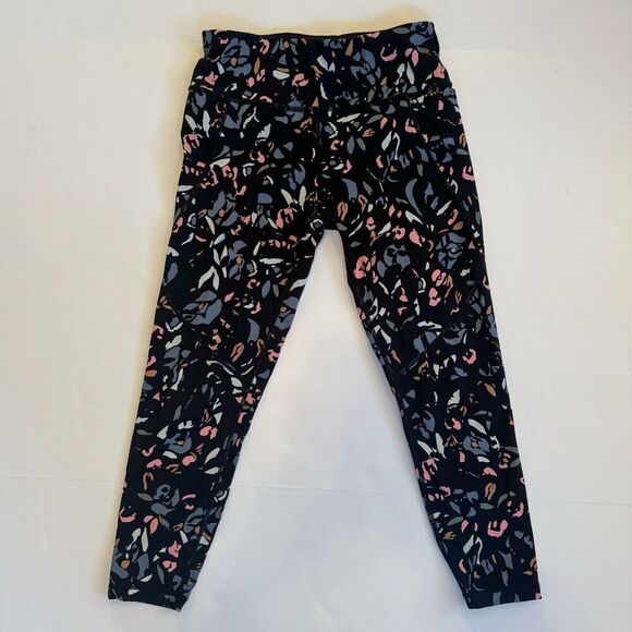 Sweaty Betty Power Abstract 7/8 length Leggings Black Geometric women Small EUC - Picture 1 of 8